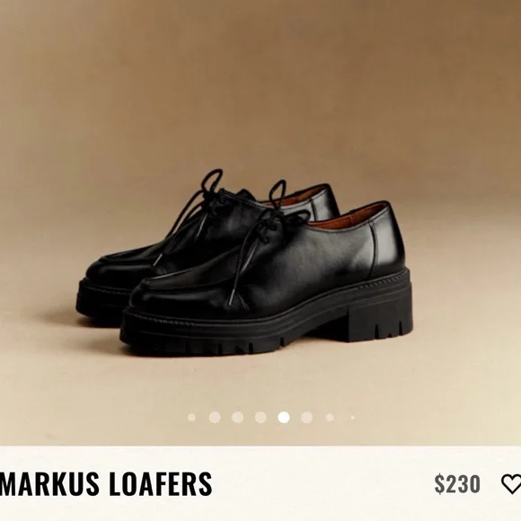 Sezane Markus Derbies Loafers Glossy Black Size 7 - Picture 1 of 4